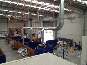Dust Extraction Metal Polishing Bays