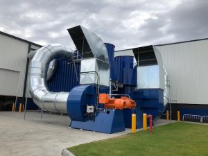 Dust extraction recycling plant